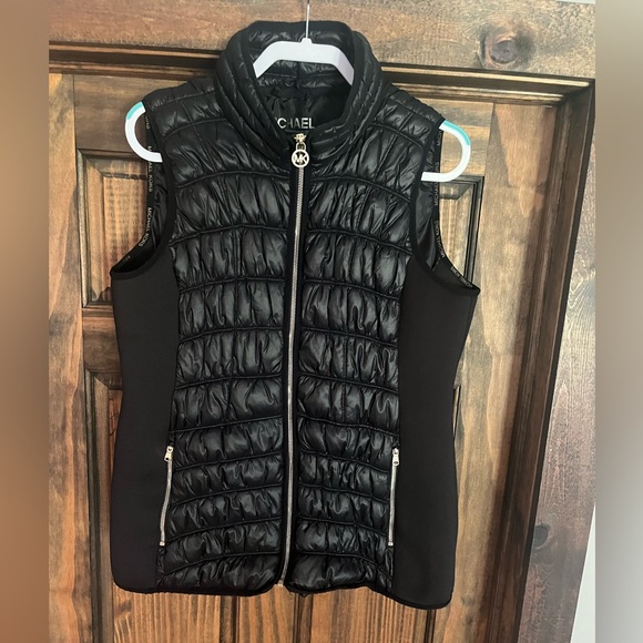 MICHAEL Michael Kors Jackets & Blazers - MICHAEL KORS VEST WOMEN SIZE XL BLACK MK